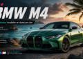2026 BMW M4 front exterior view in performance coupe stance